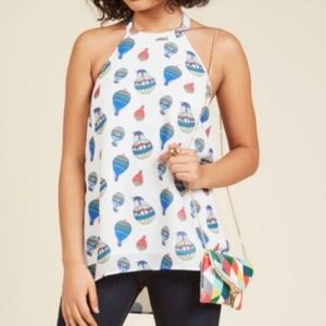 ModCloth Hot Air Balloon Halter Top Size XXS